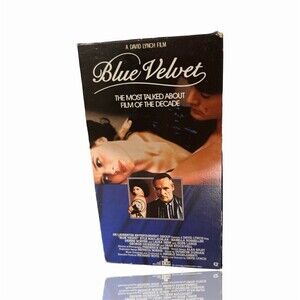 Blue Velvet VHS Tape Original Slipcase Warner Home Video David Lynch R